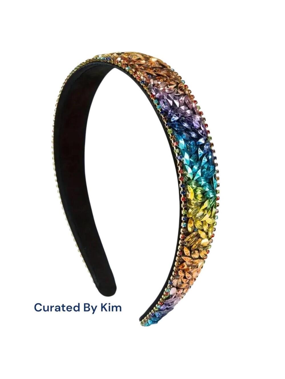 Rainbow Rhinestone Headband